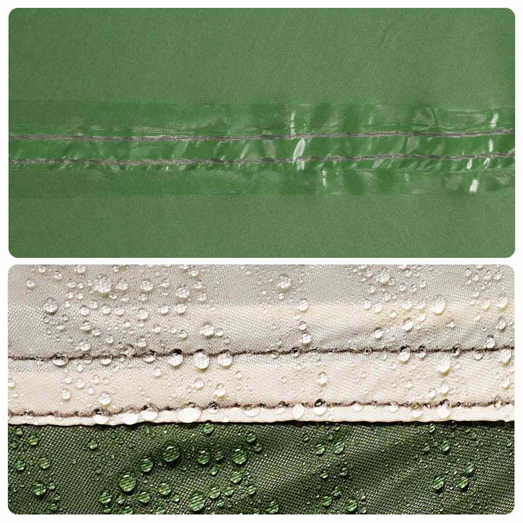 vidaXL Gezinstent met dak Groen en Wit 620 x 322 x 240 cm Polyester