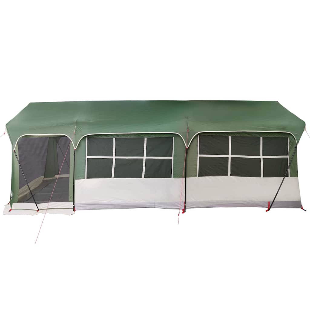 vidaXL Gezinstent met dak Groen en Wit 620 x 322 x 240 cm Polyester