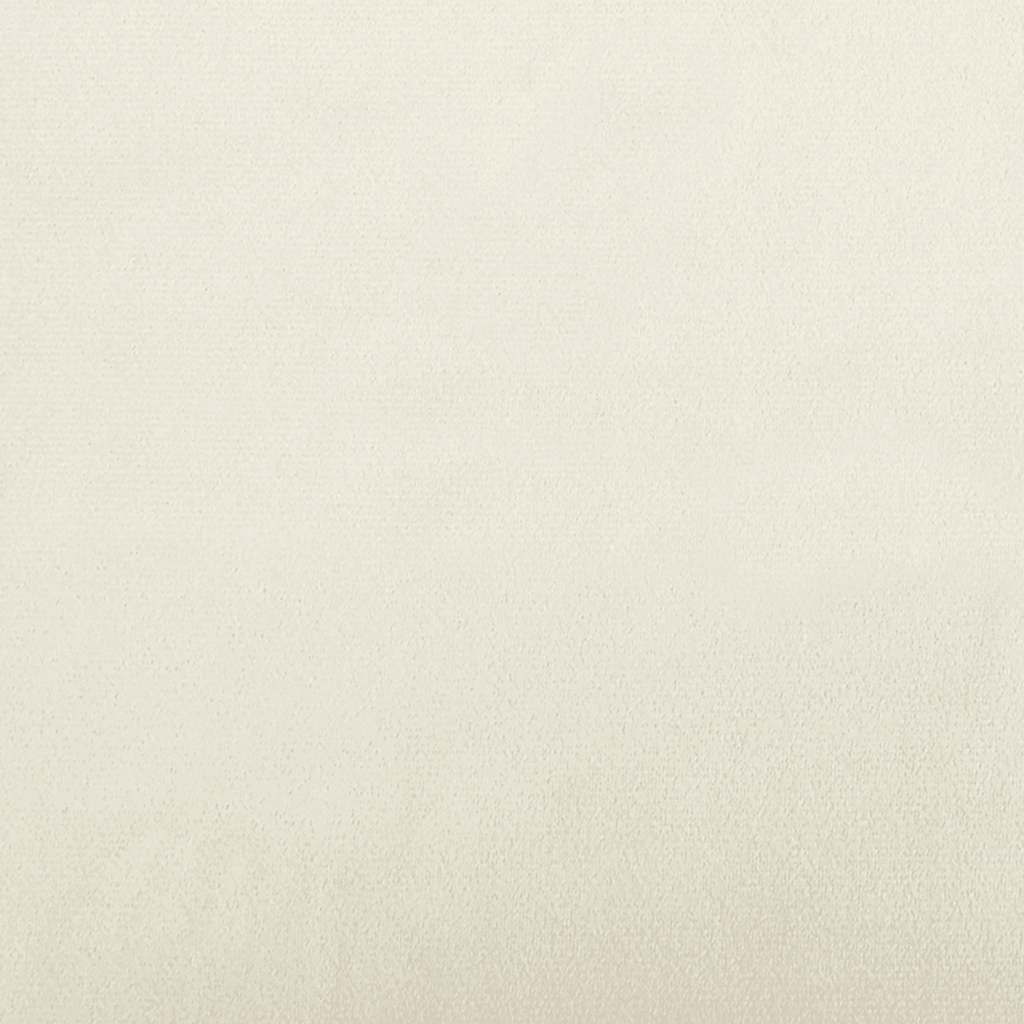 vidaXL Eetkamerstoelen 4 st fluweel crèmekleurig - Aashly