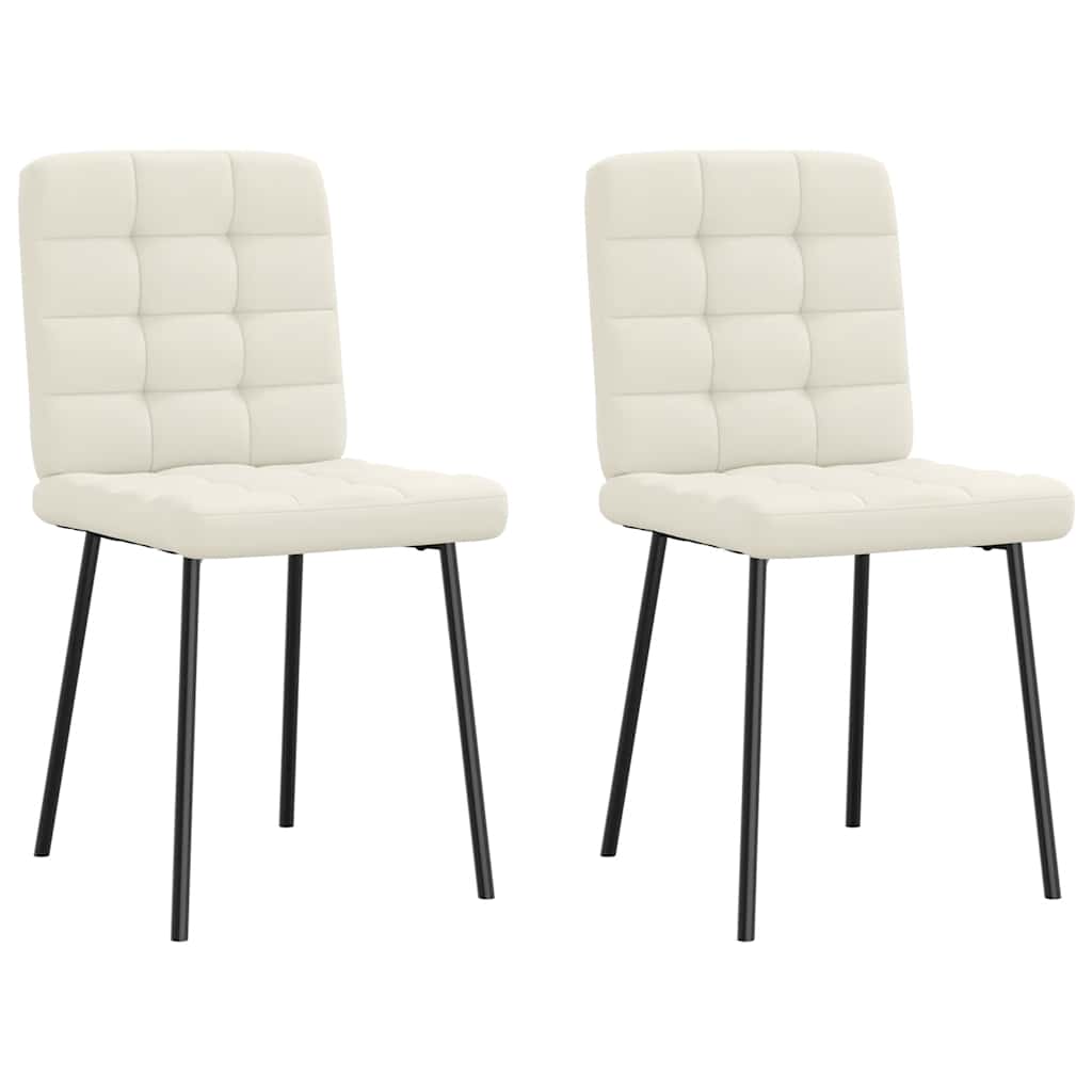 vidaXL Eetkamerstoelen 6 st fluweel zwart - Aashly