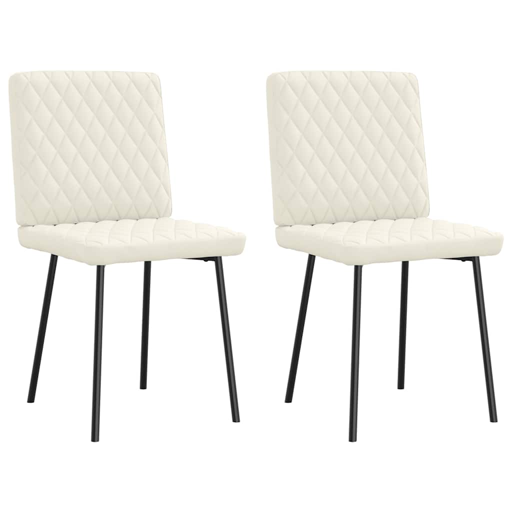 vidaXL Eetkamerstoelen 4 st fluweel lichtgrijs - Aashly