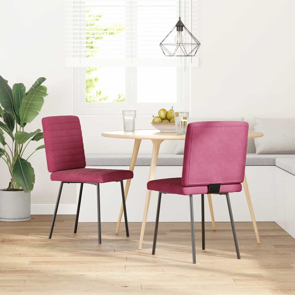 vidaXL Eetkamerstoelen 6 st fluweel zwart - Aashly