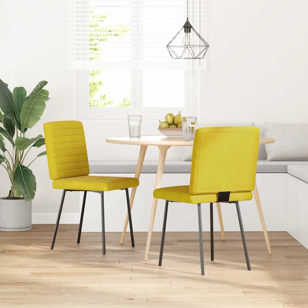 vidaXL Eetkamerstoelen 6 st fluweel zwart - Aashly