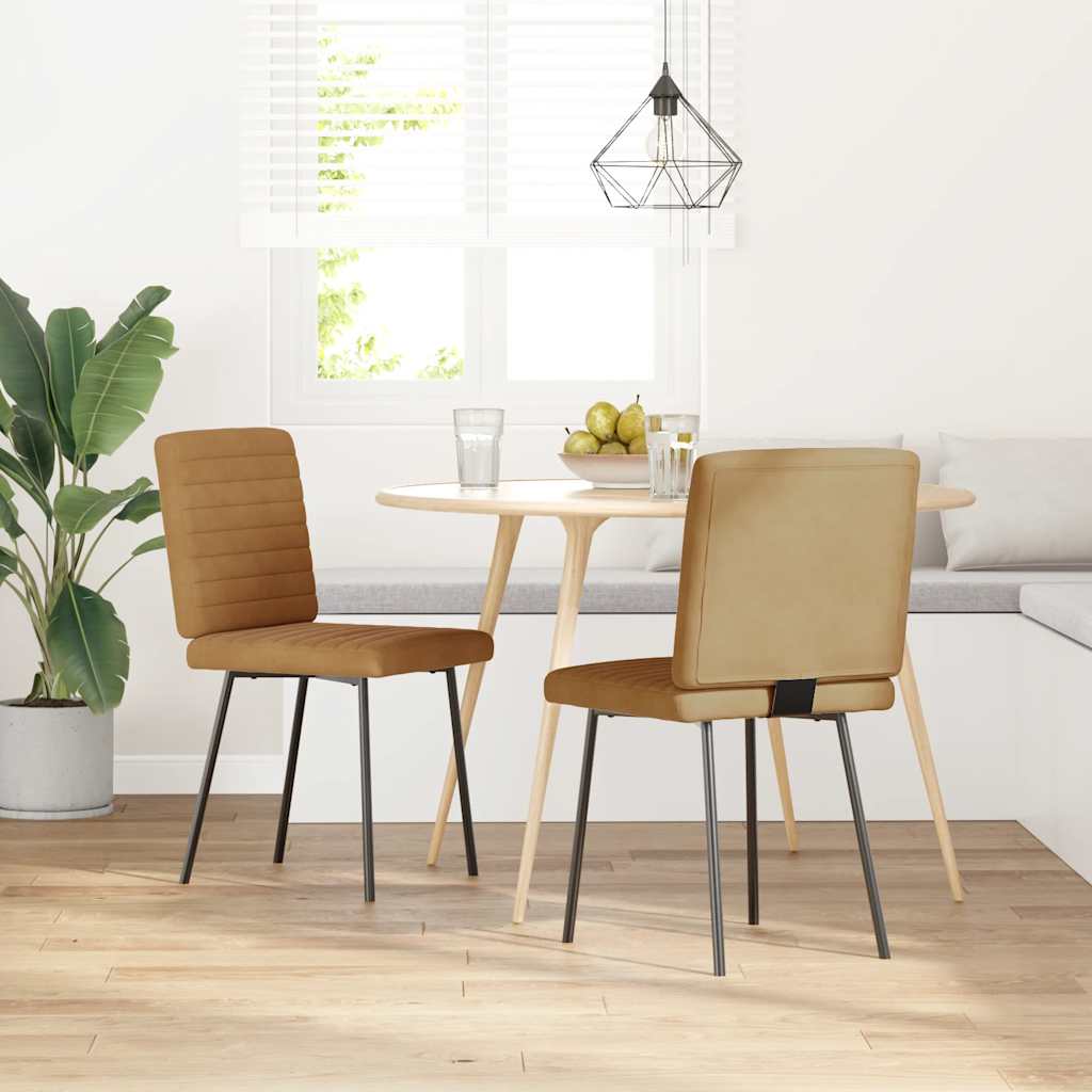 vidaXL Eetkamerstoelen 6 st fluweel zwart - Aashly