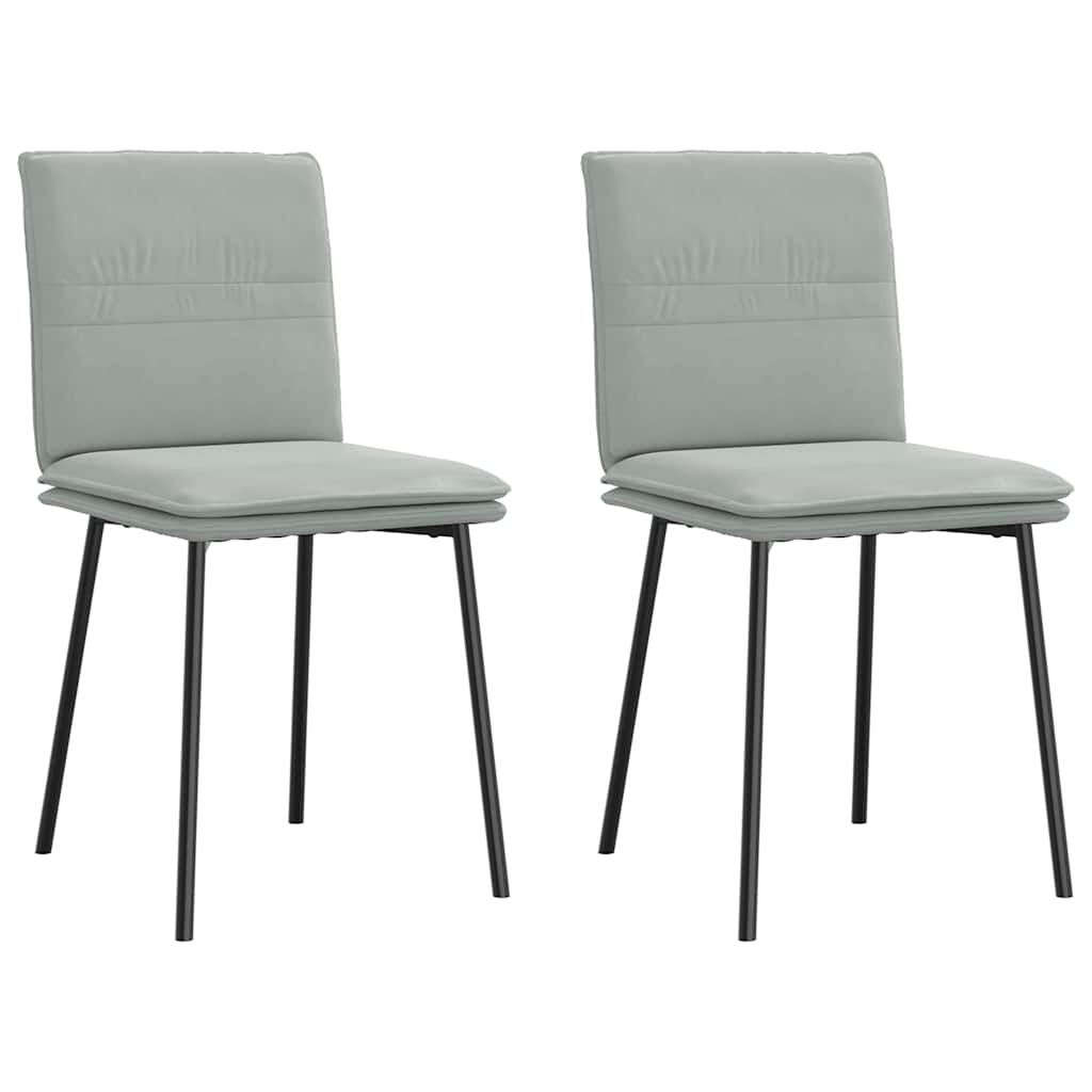 vidaXL Eetkamerstoelen 4 st fluweel zwart - Aashly