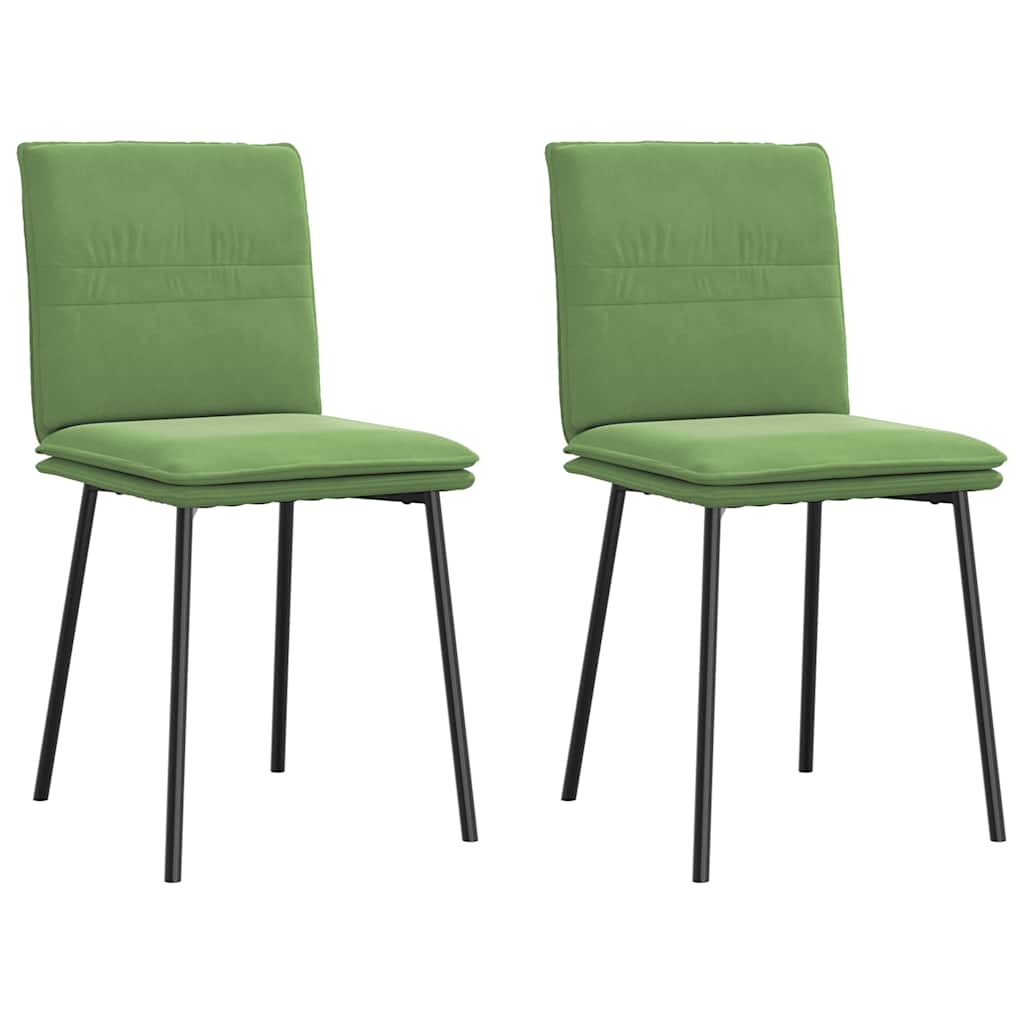 vidaXL Eetkamerstoelen 4 st fluweel zwart - Aashly
