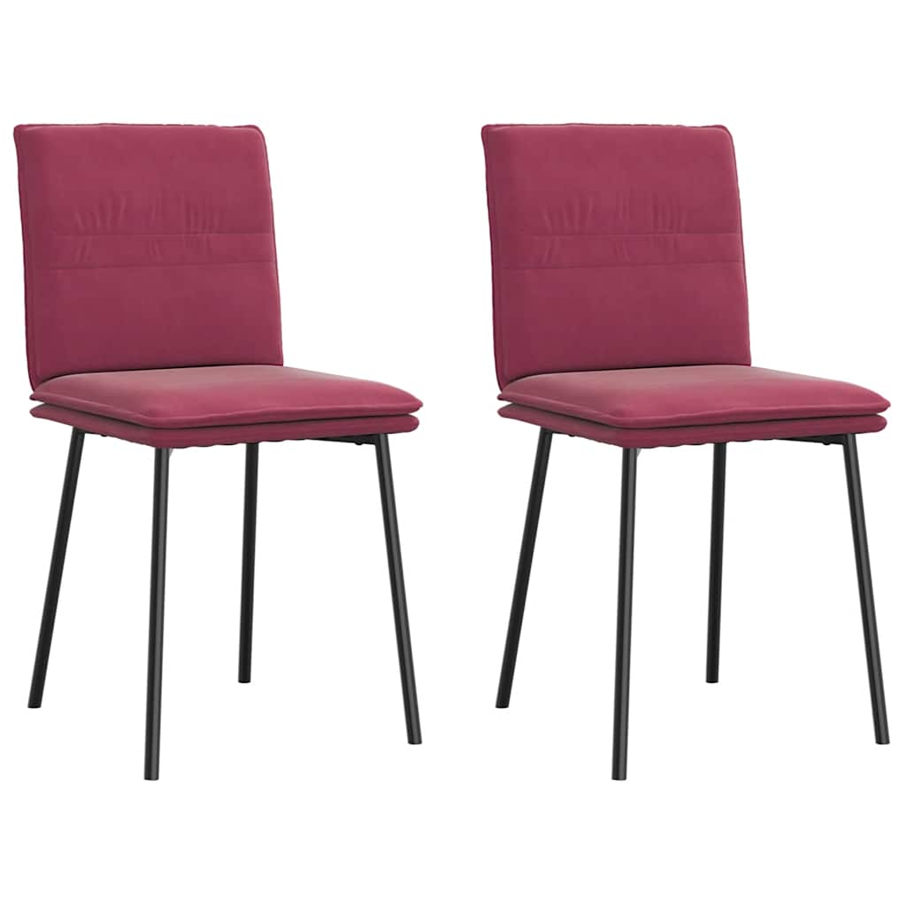 vidaXL Eetkamerstoelen 4 st fluweel zwart - Aashly