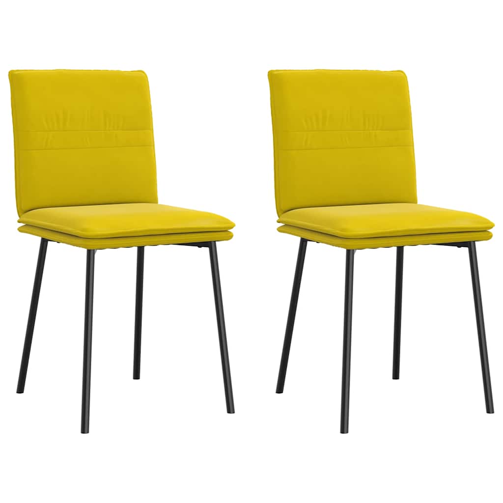 vidaXL Eetkamerstoelen 4 st fluweel zwart - Aashly