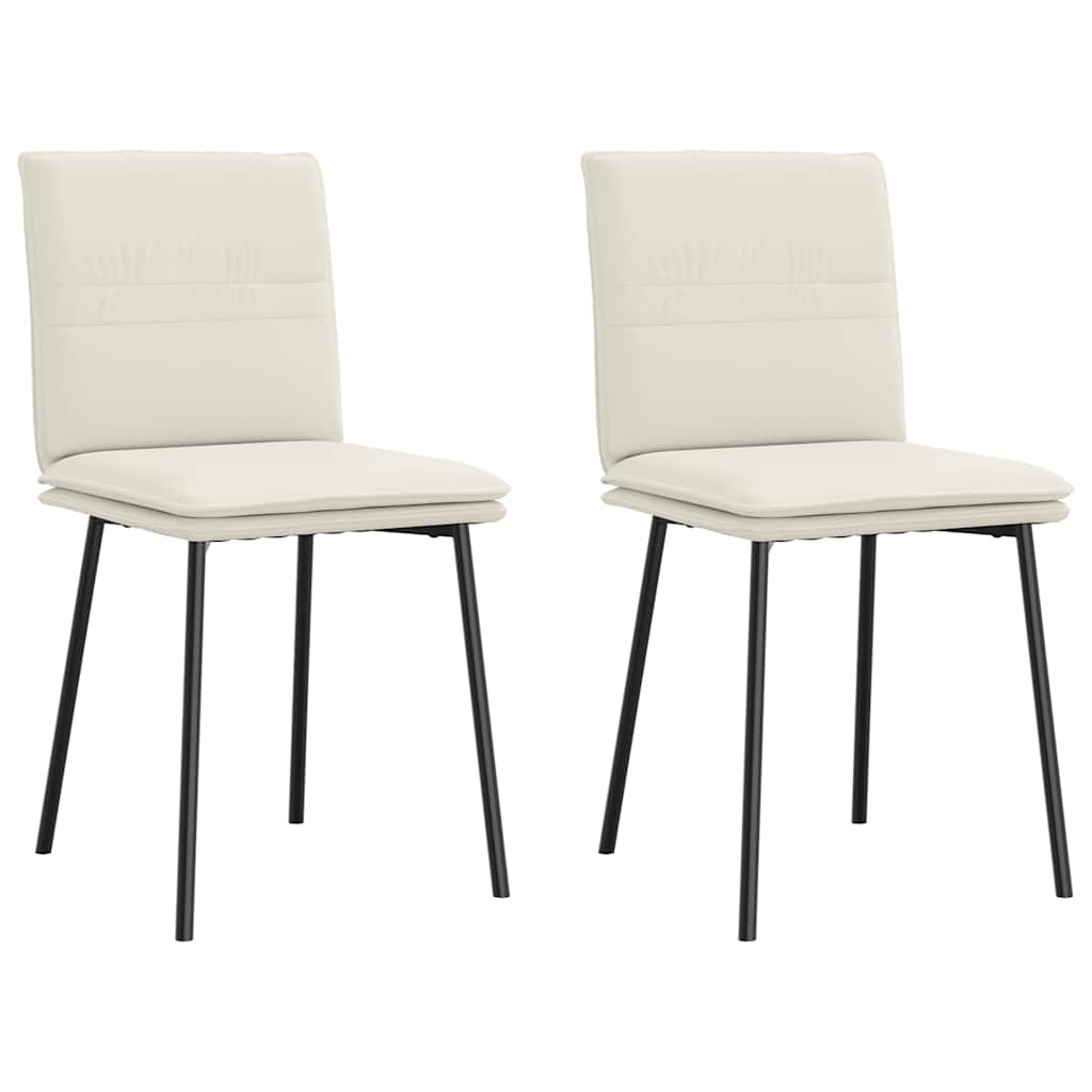 vidaXL Eetkamerstoelen 4 st fluweel zwart - Aashly