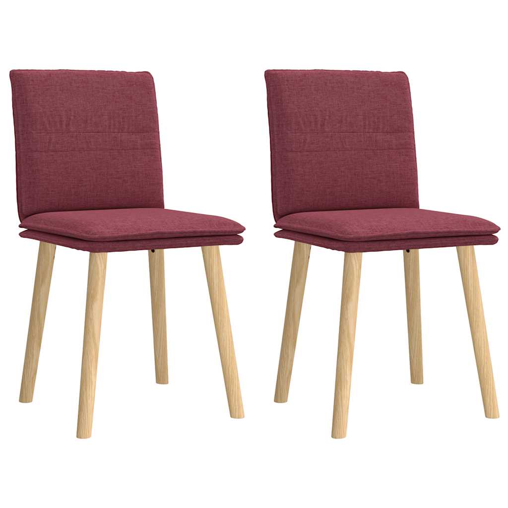 vidaXL Eetkamerstoelen draaibaar 2 st stof taupe - Aashly