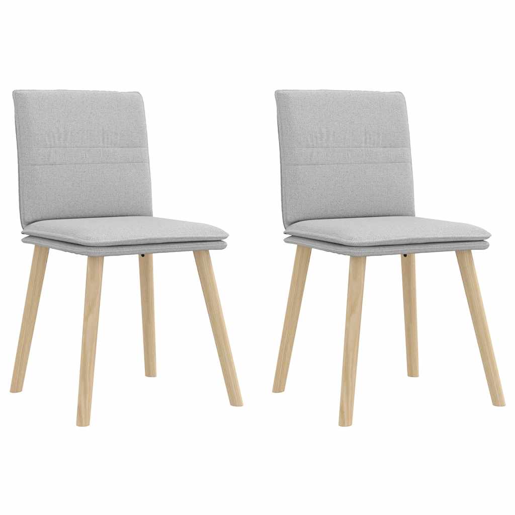 vidaXL Eetkamerstoelen draaibaar 2 st stof taupe - Aashly