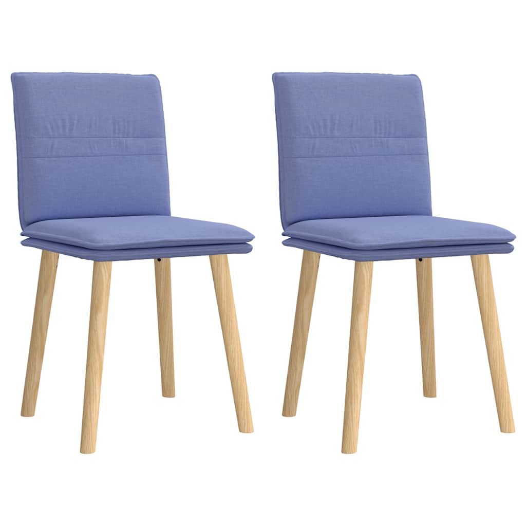 vidaXL Eetkamerstoelen draaibaar 2 st stof taupe - Aashly