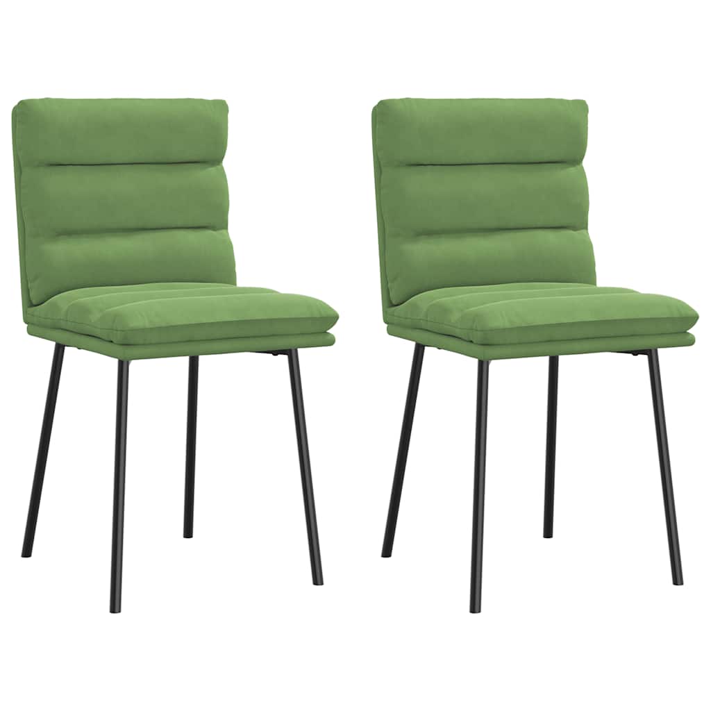 vidaXL Eetkamerstoelen 4 st fluweel blauw - Aashly