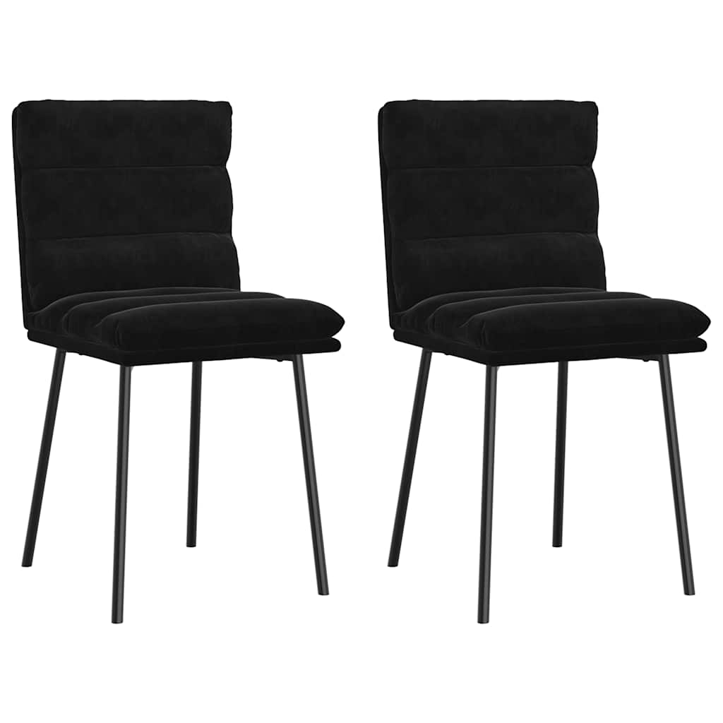 vidaXL Eetkamerstoelen 4 st fluweel blauw - Aashly