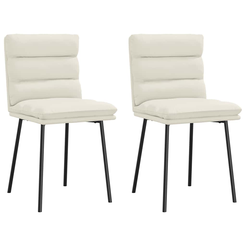 vidaXL Eetkamerstoelen 4 st fluweel blauw - Aashly