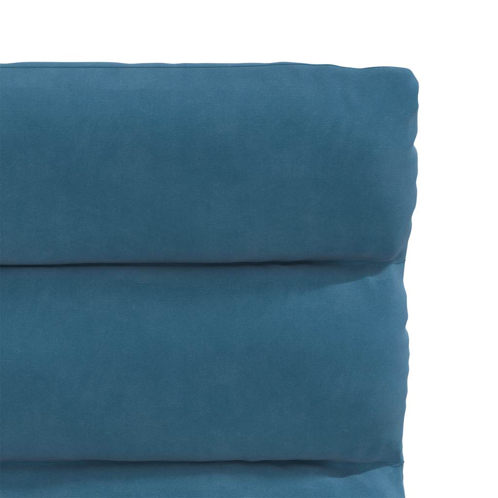 vidaXL Eetkamerstoelen 4 st fluweel blauw - Aashly