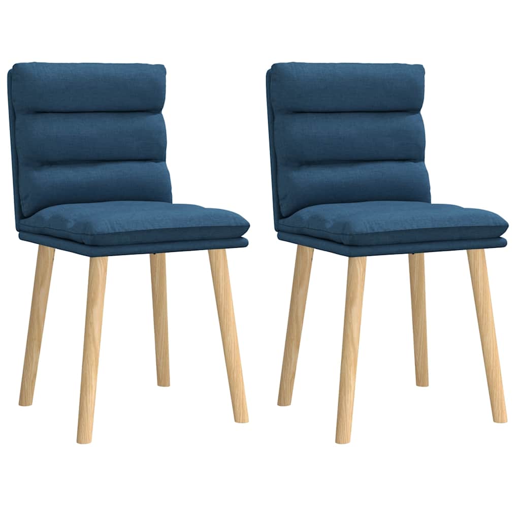 vidaXL Eetkamerstoelen 4 st stof crèmekleurig - Aashly