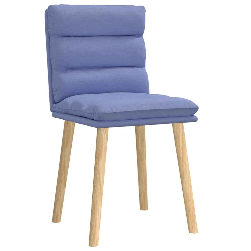 vidaXL Eetkamerstoelen 4 st stof crèmekleurig - Aashly