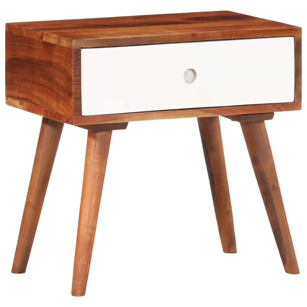 vidaXL Bijzettafel 45x30x45 cm massief acaciahout