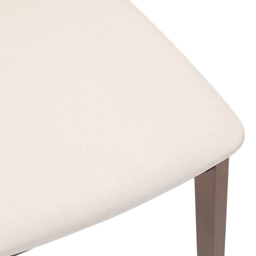 vidaXL Eetkamerstoelen met kussens 2 st massief hout rubber bruin