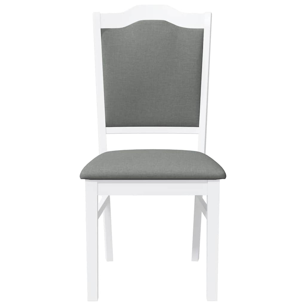 vidaXL Eetkamerstoelen met kussens 2 stuks bruin massief hout rubber