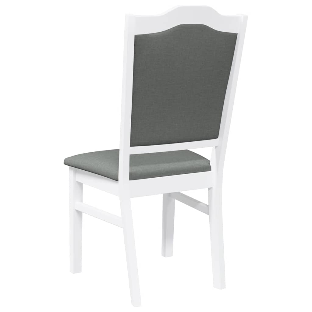 vidaXL Eetkamerstoelen met kussens 2 stuks bruin massief hout rubber