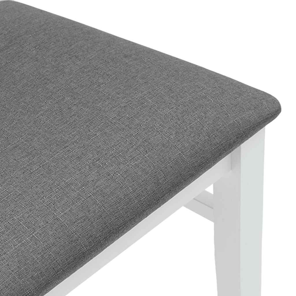 vidaXL Eetkamerstoelen met kussens 2 stuks bruin massief hout rubber