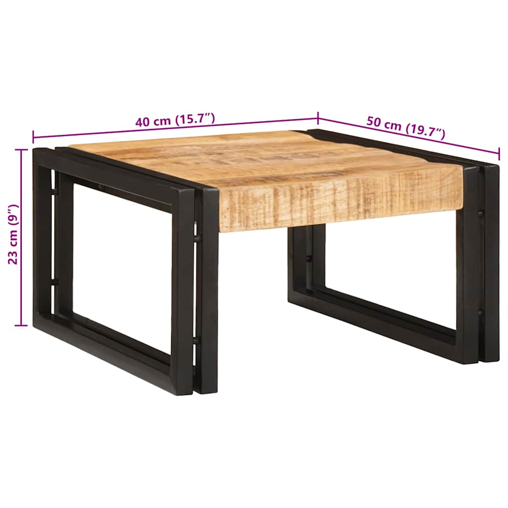 vidaXL Badkamerplank 40 x 50 x 23 cm Massief mango hout, ijzer