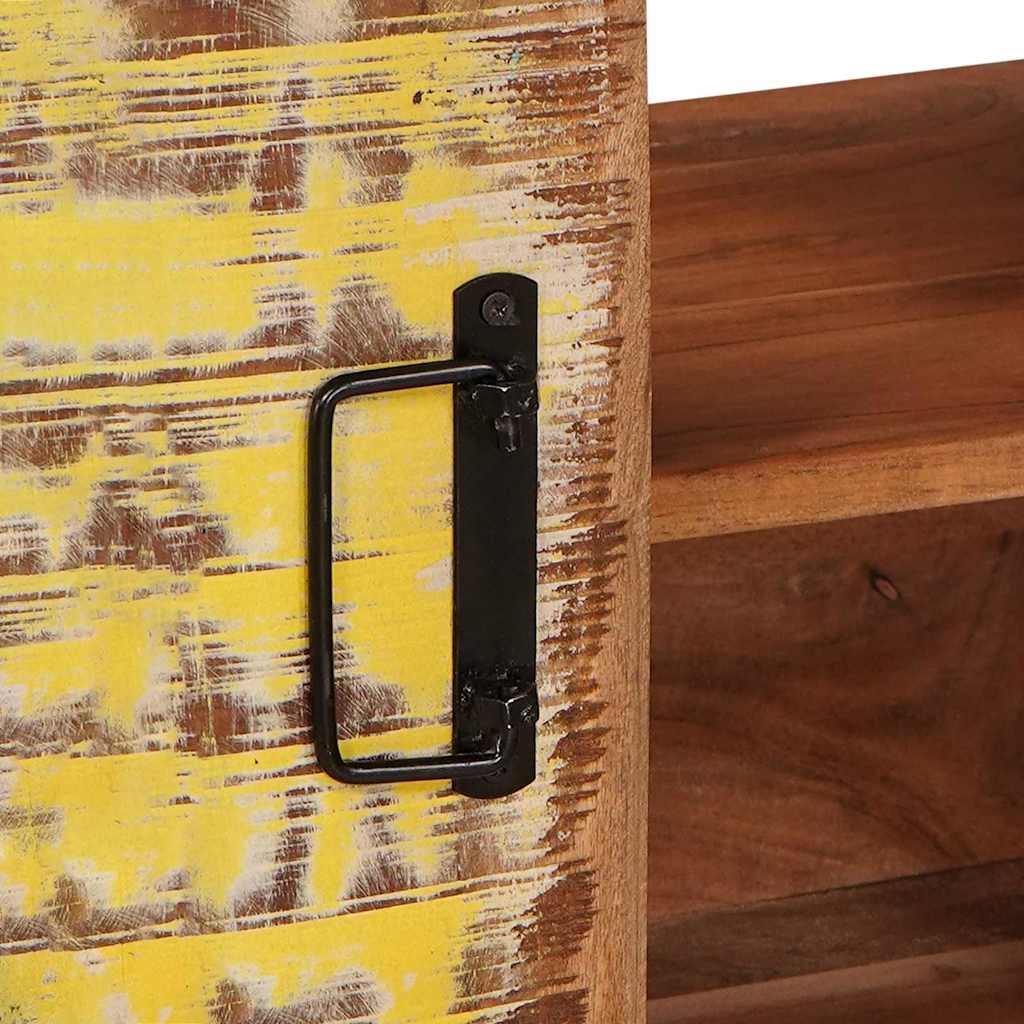 vidaXL Wastafelonderkast 71 x 33 x 58 cm Massief Mango Hout, Ijzer