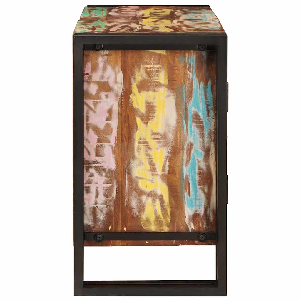 vidaXL Wastafelonderkast 71 x 33 x 58 cm Massief Mango Hout, Ijzer