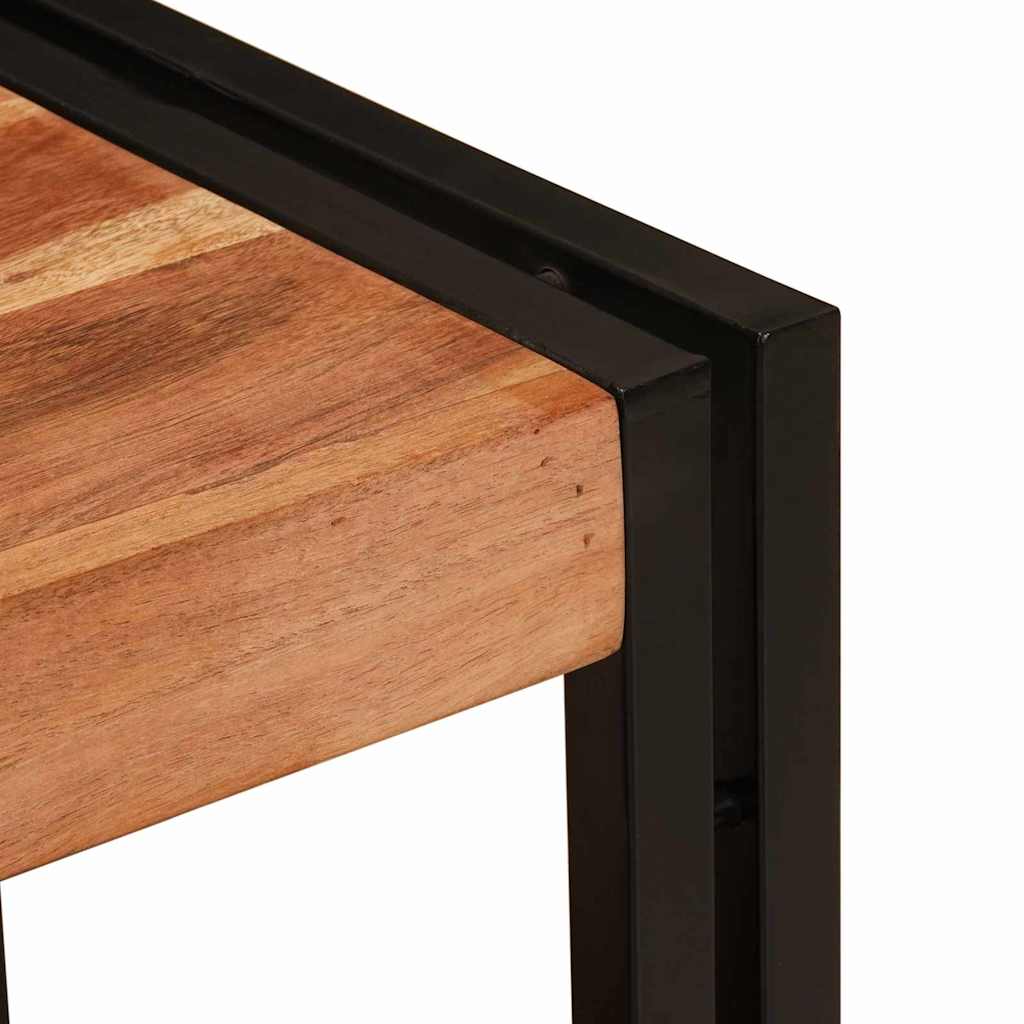 vidaXL Wastafelonderkast 71 x 33 x 58 cm Massief Mango Hout, Ijzer