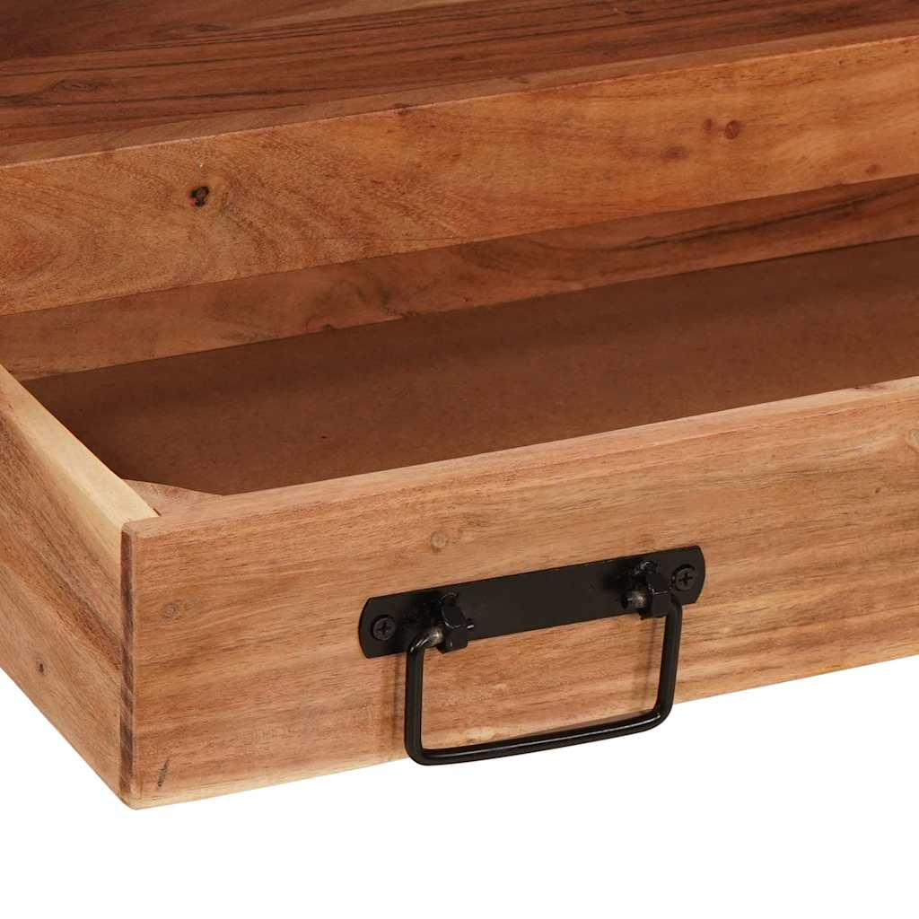 vidaXL Wastafelonderkast 71 x 33 x 58 cm Massief Mango Hout, Ijzer