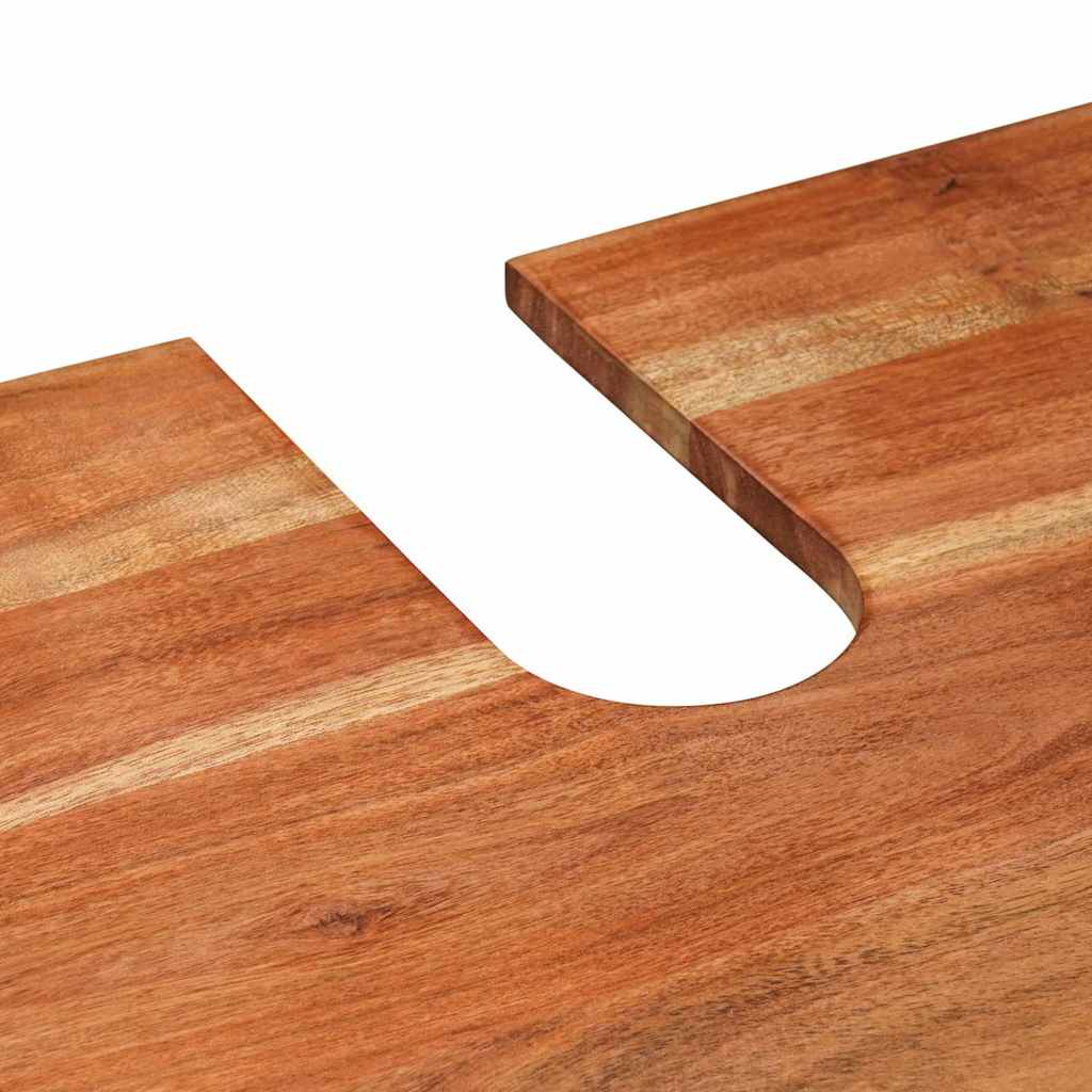 vidaXL Wastafelonderkast 71 x 33 x 58 cm Massief Mango Hout, Ijzer