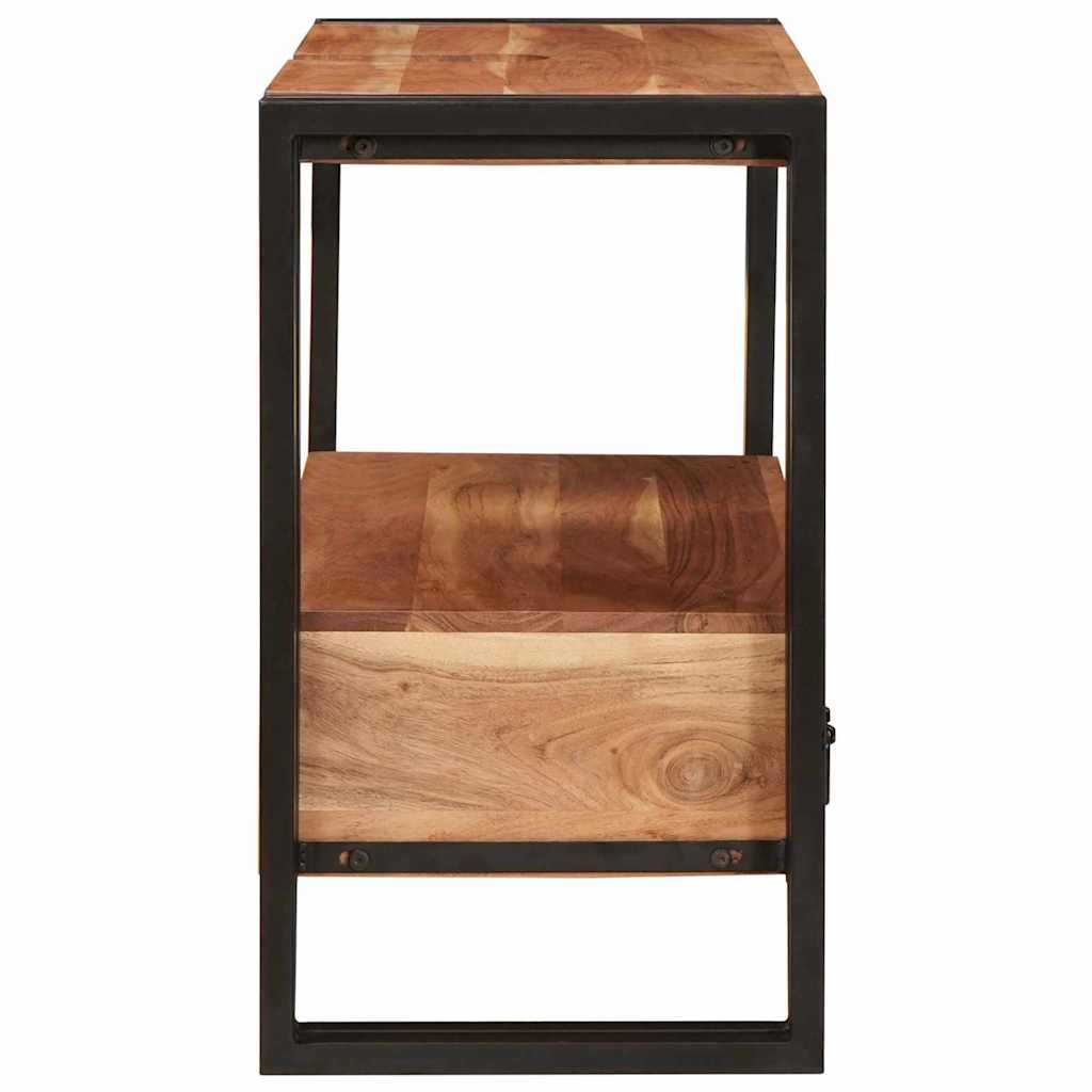 vidaXL Wastafelonderkast 71 x 33 x 58 cm Massief Mango Hout, Ijzer