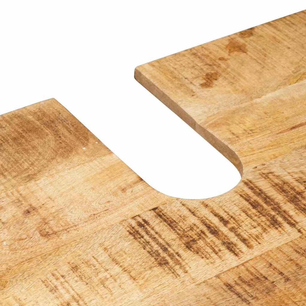 vidaXL Wastafelonderkast 71 x 33 x 58 cm Massief Mango Hout, Ijzer