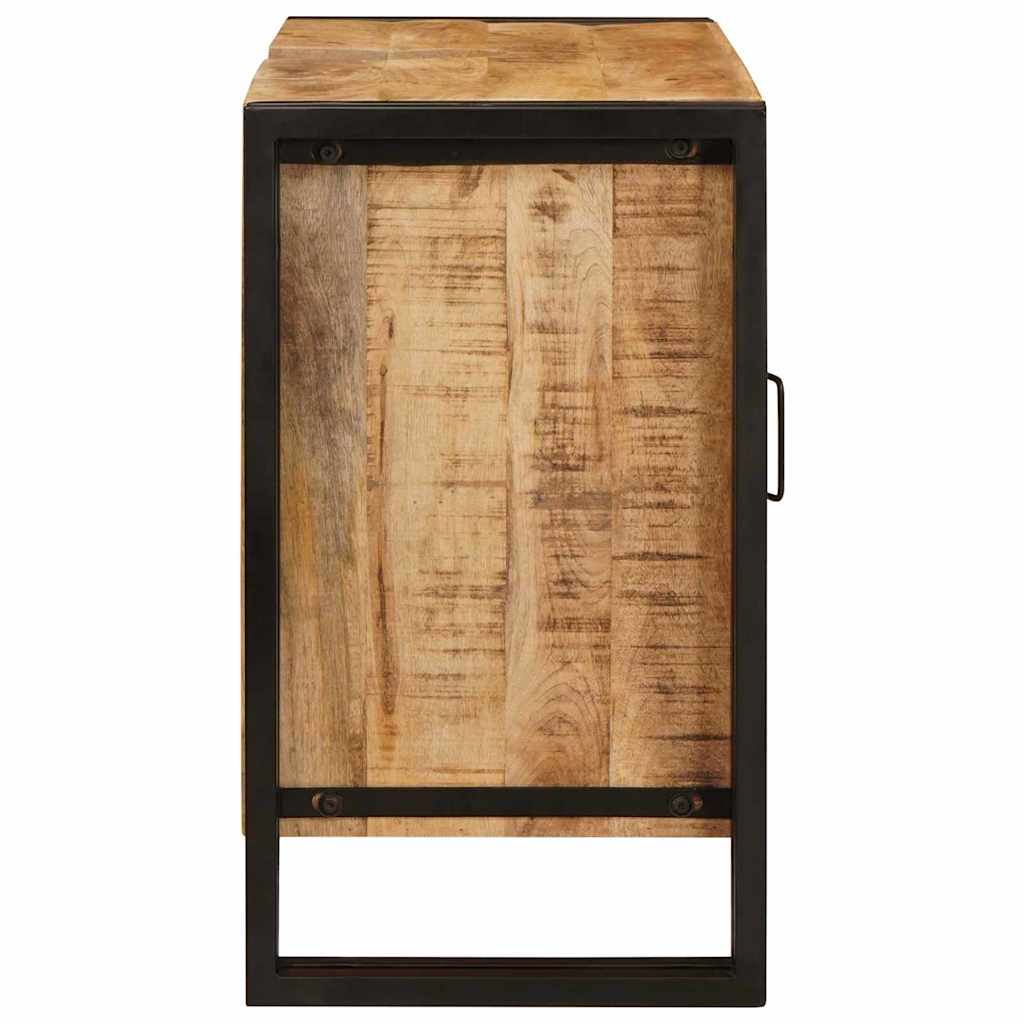 vidaXL Wastafelonderkast 71 x 33 x 58 cm Massief Mango Hout, Ijzer