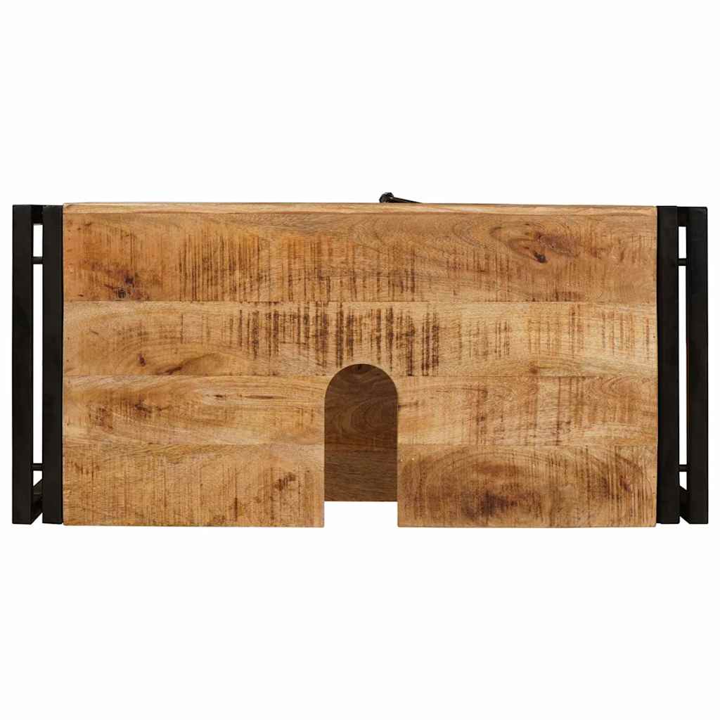 vidaXL Wastafelonderkast 71 x 33 x 58 cm Massief Mango Hout, Ijzer