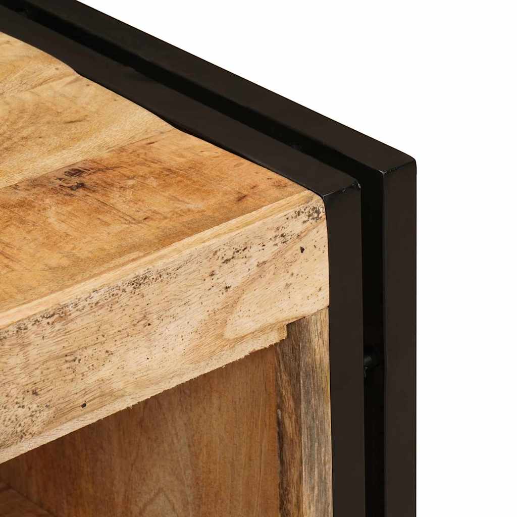 vidaXL Wastafelonderkast 71 x 33 x 58 cm Massief Mango Hout, Ijzer