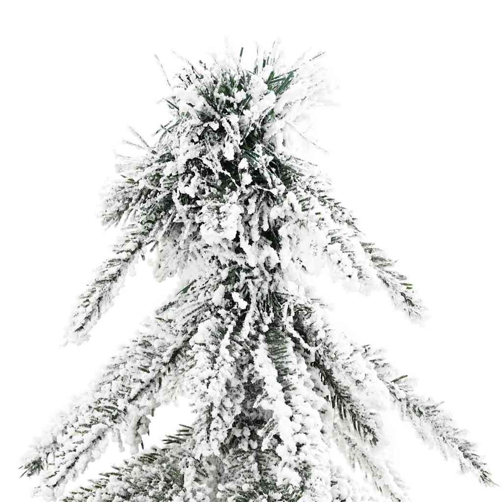 vidaXL Kunstkerstboom Wit 76 x 76 x 180 cm Polyethyleen en Metaal