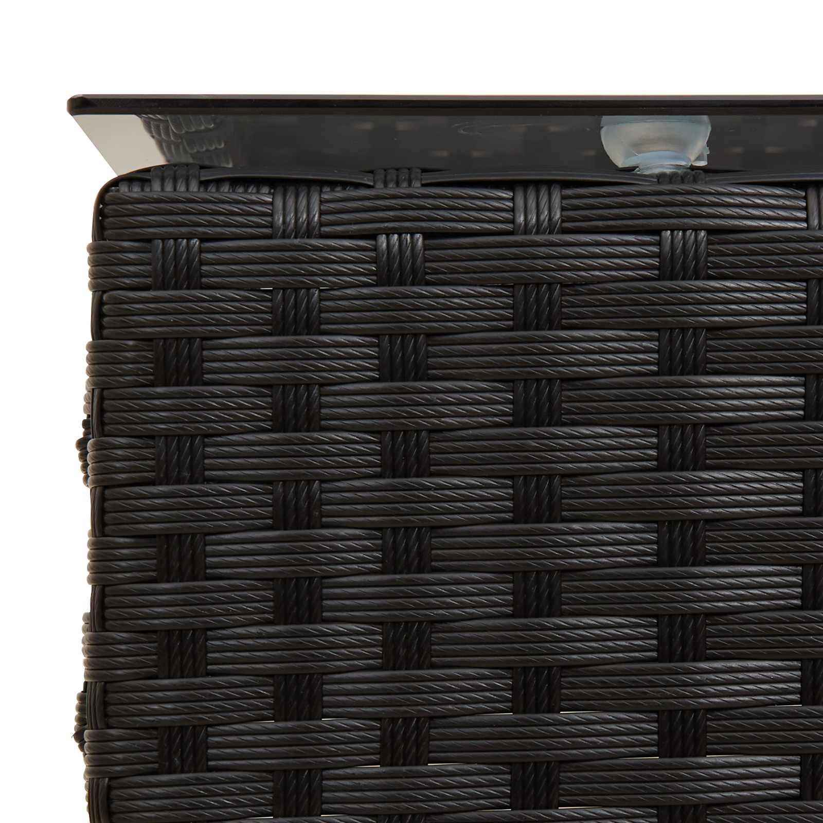 vidaXL Tuinbankenset met kussen 2 pcs poly rattan