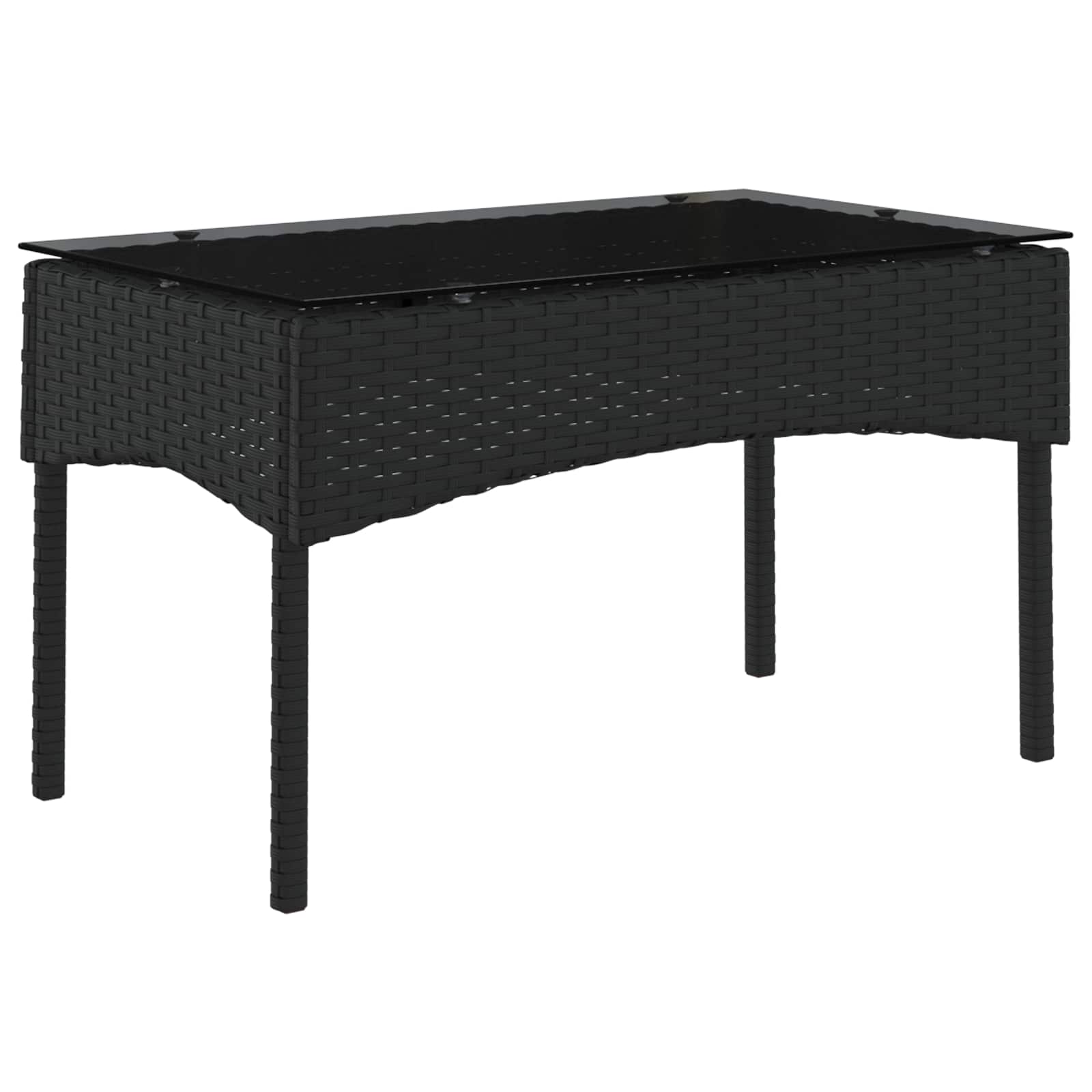 vidaXL Tuinbankenset met kussen 2 pcs poly rattan