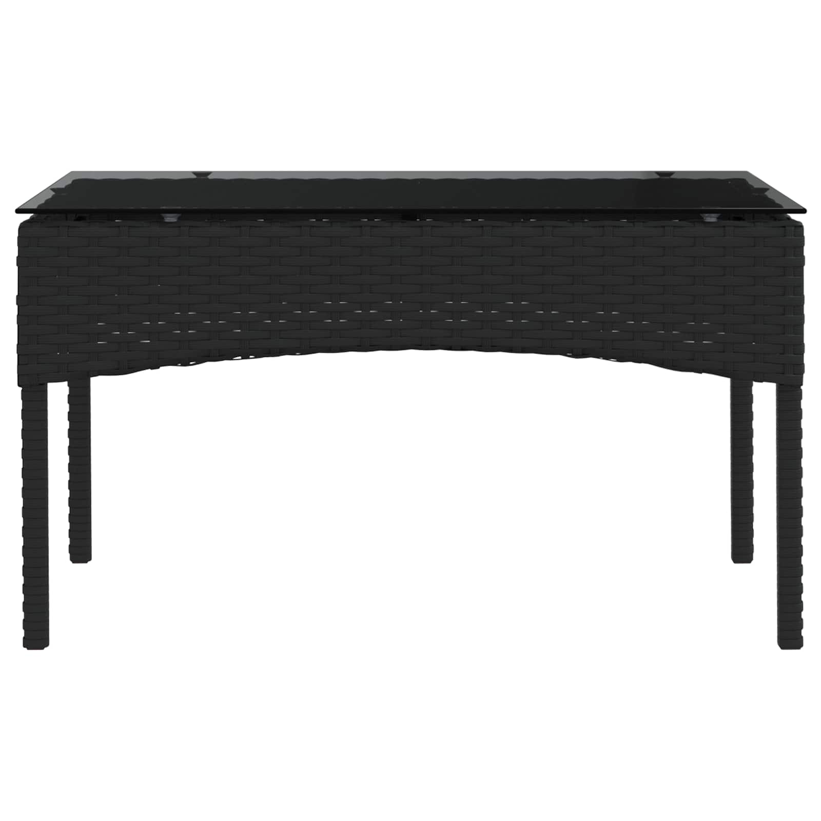 vidaXL Tuinbankenset met kussen 2 pcs poly rattan