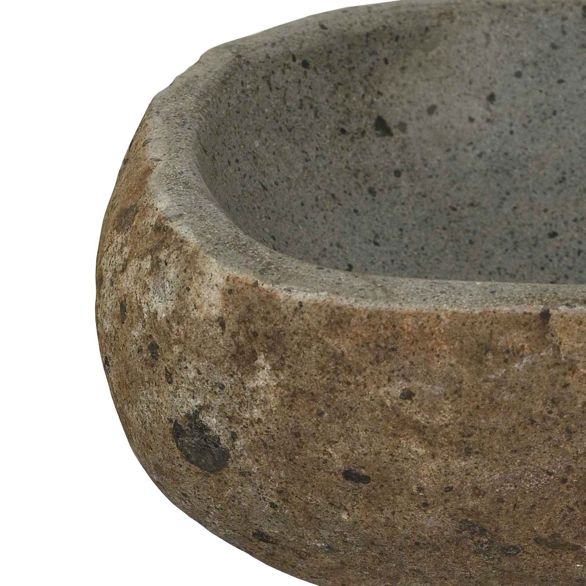 vidaXL Wasbak Lichtgrijs (30-37) x (25-30) x 12 cm Riviersteen