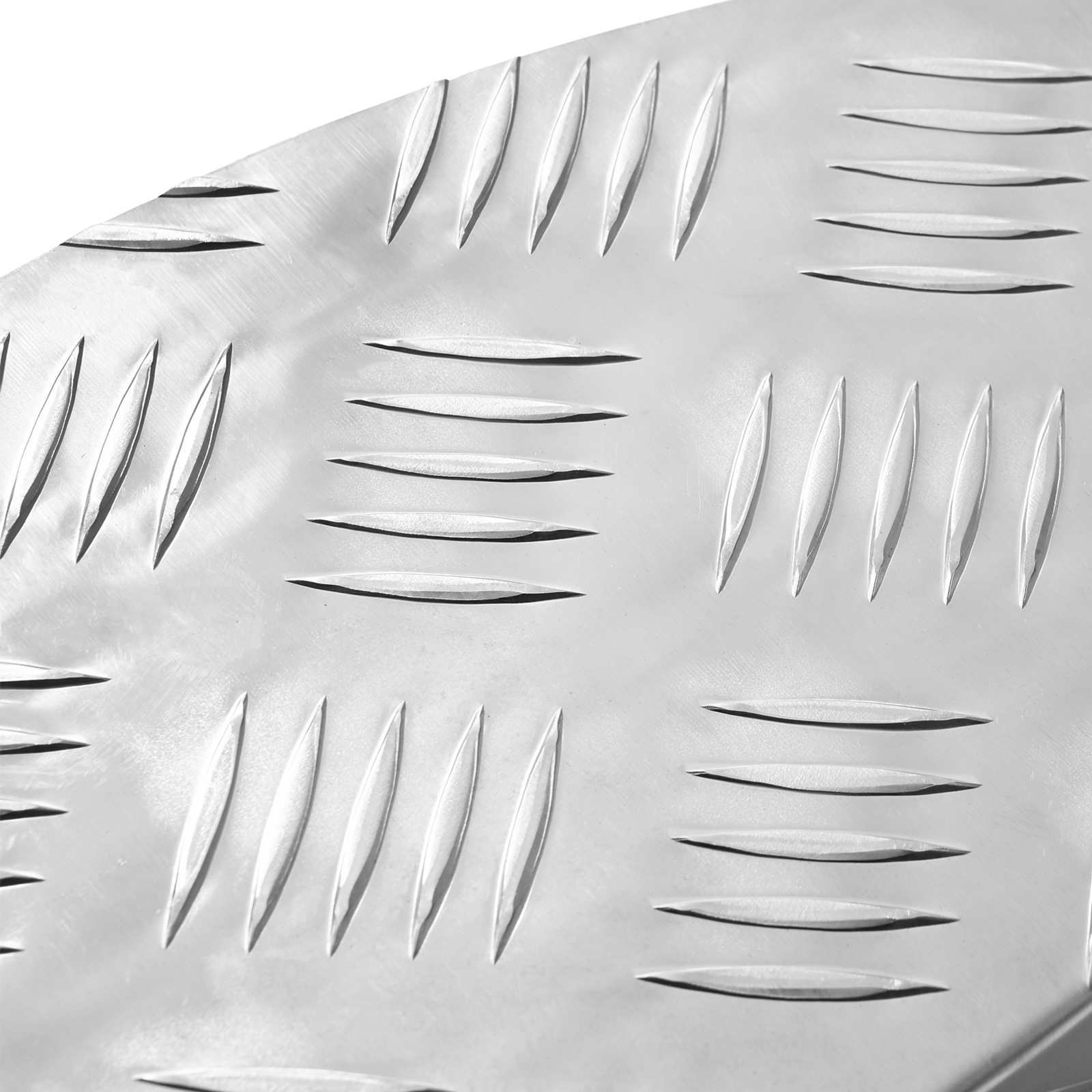 vidaXL Trap Tread Halvemaanvormig 5 pcs Zilver 60 x 18 cm Aluminium