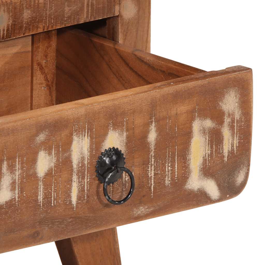vidaXL Nachtkastje 40x32x46 cm massief ruw mangohout - Aashly