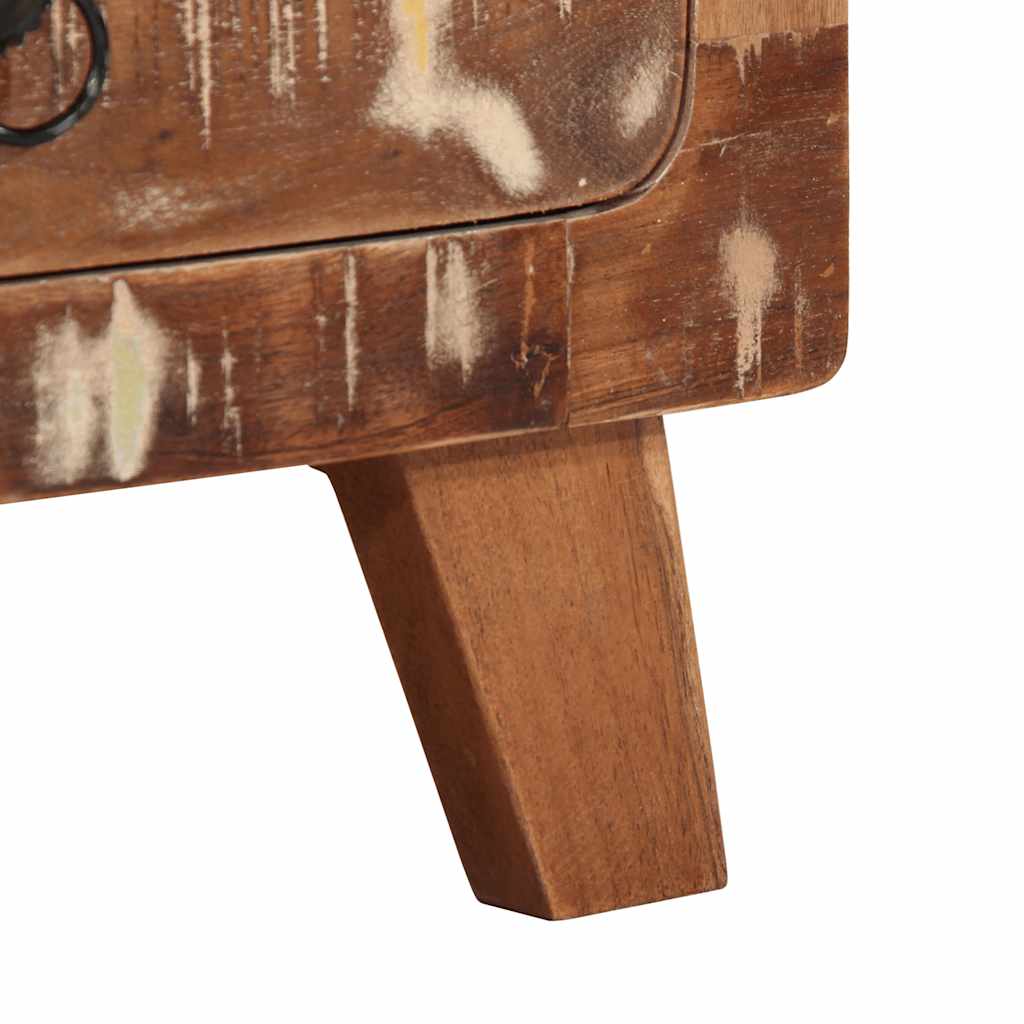 vidaXL Nachtkastje 40x32x46 cm massief ruw mangohout - Aashly