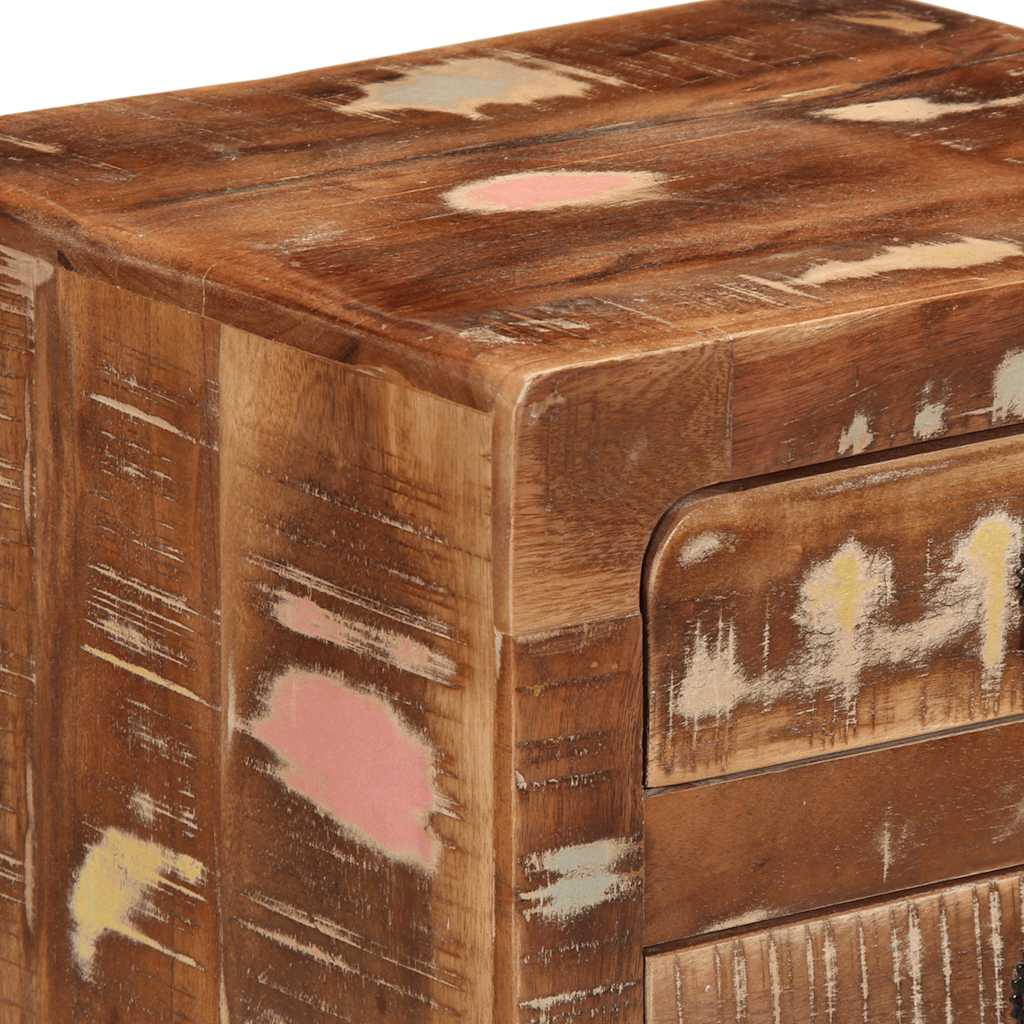 vidaXL Nachtkastje 2 st 37x32x50 cm massief gerecycled hout - Aashly