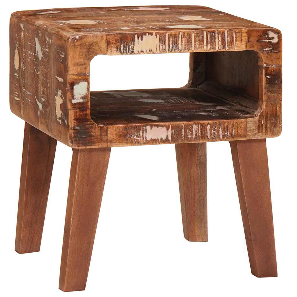 vidaXL Eindtafels met plank 40 x 32 x 46 cm massief mangohout
