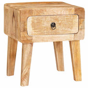 vidaXL Eindtafels met lade Bruin 40 x 32 x 46 cm massief mangohout