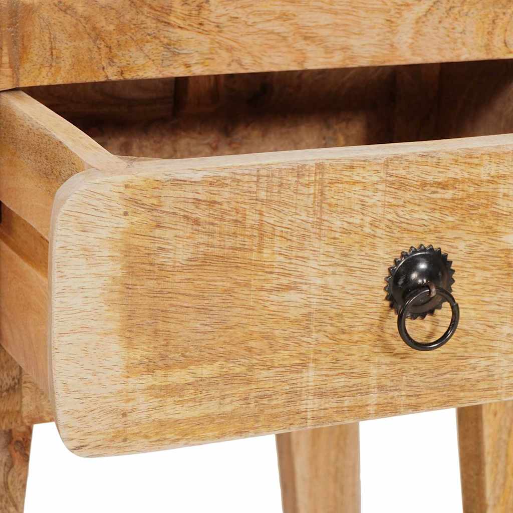 vidaXL Eindtafels met lade Bruin 40 x 32 x 46 cm massief mangohout